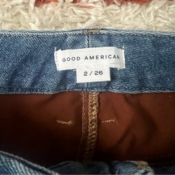 Good American Good Legs Suede Inset Skinny Jeans Western 26/2 - Picture 10 of 12